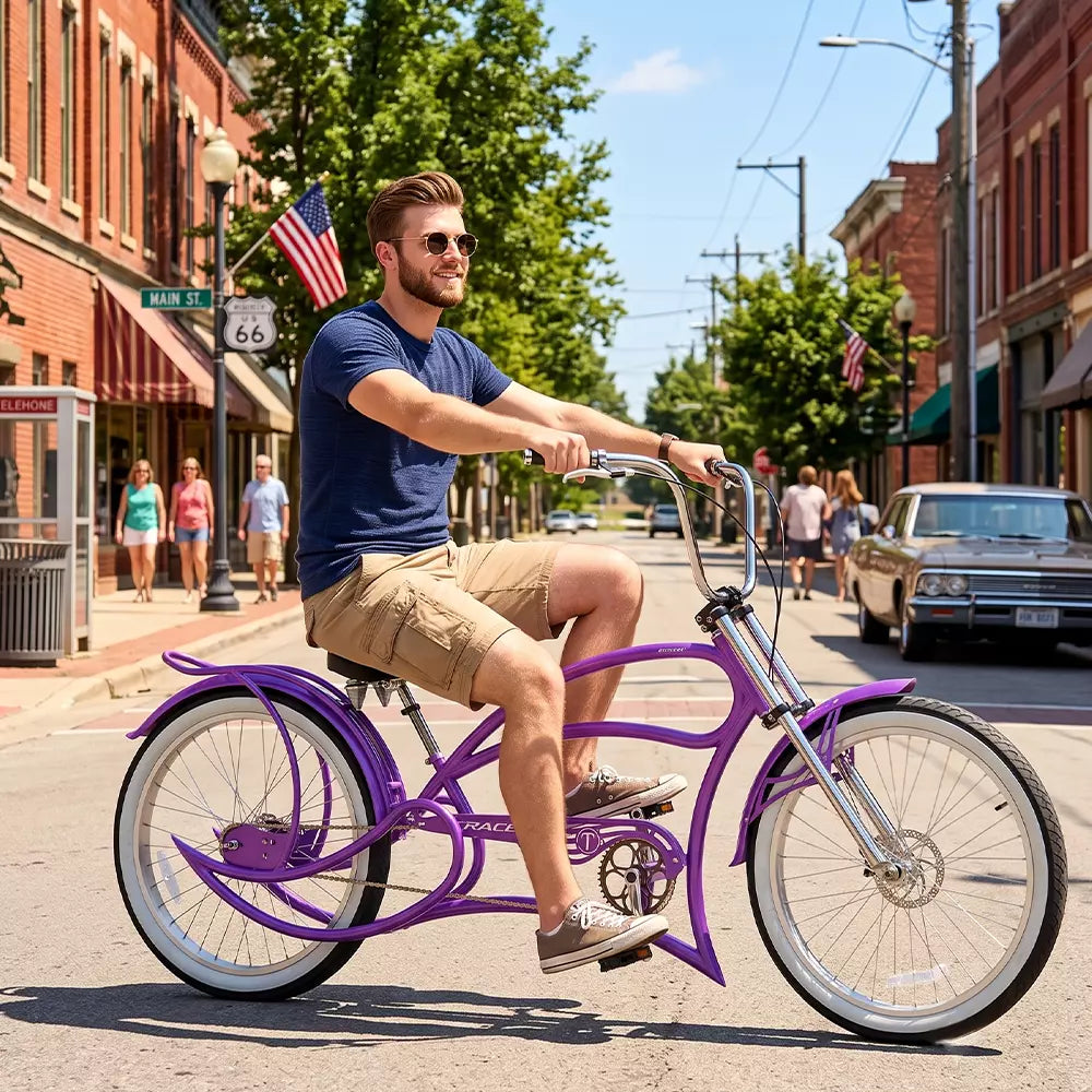 Leopard Chopper Stretch Cruiser Bike
