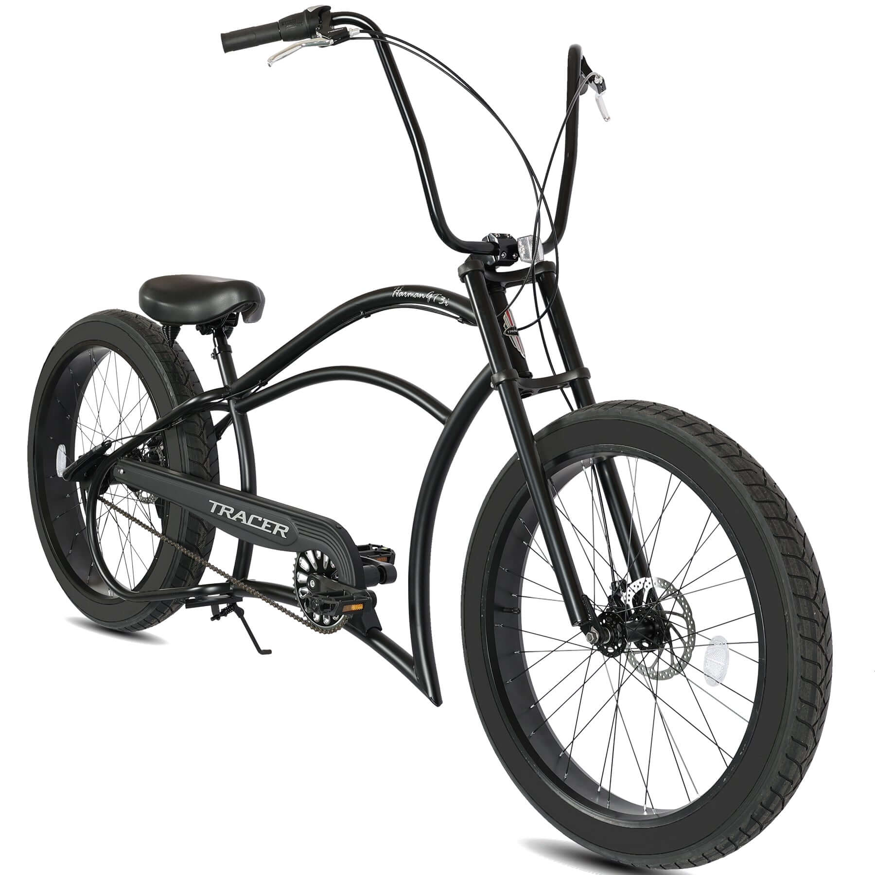 Tracer Harman 3i 26'' Vintage Internal 3-Speed Chopper Stretch Fat Tire Bike