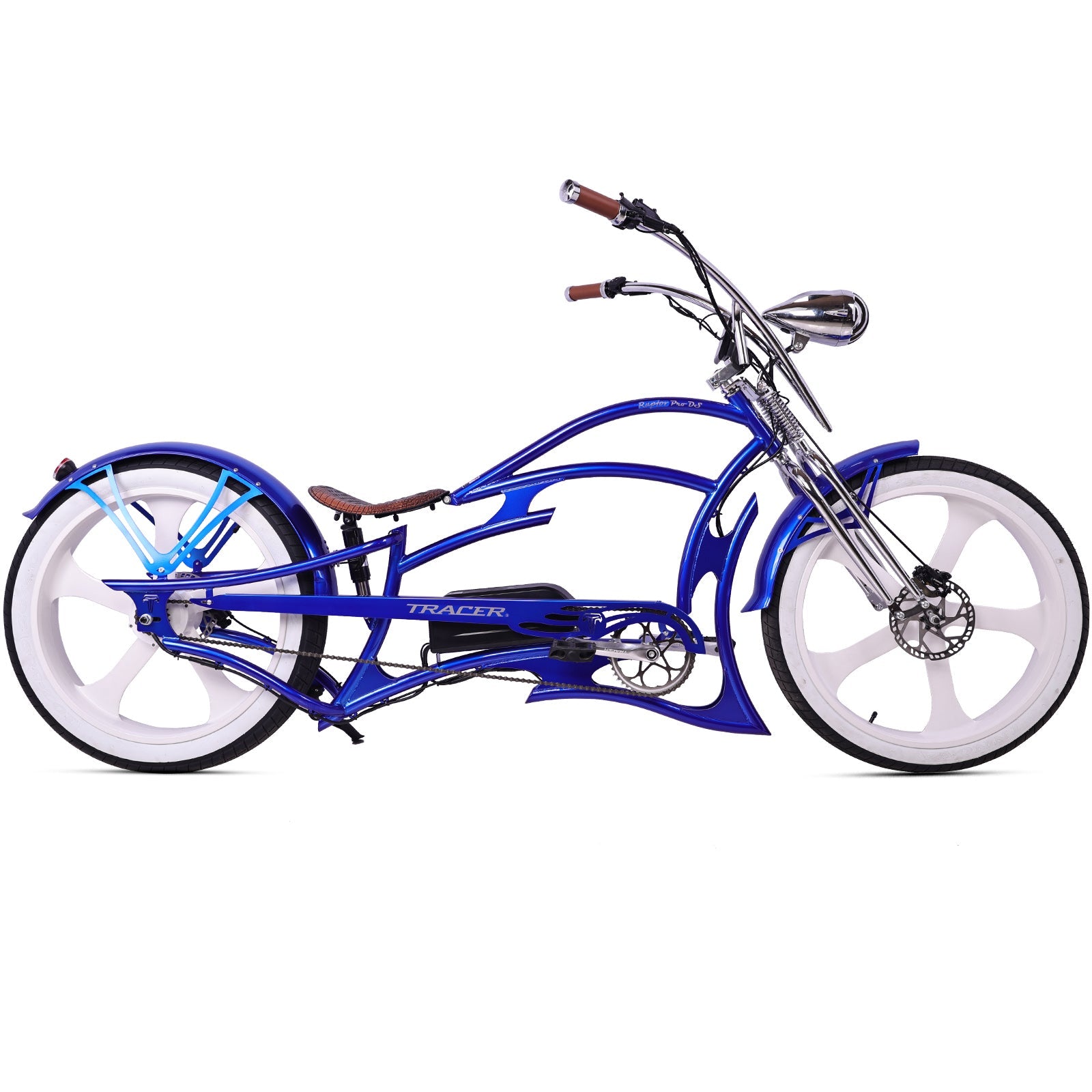 Raptor Pro DS 800W Stretch Cruiser Ebike Tracer Bikes