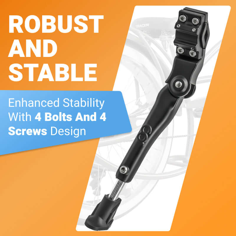 Adjustable Bicycle Kickstand for Stretch Bikes Chopper Bikes