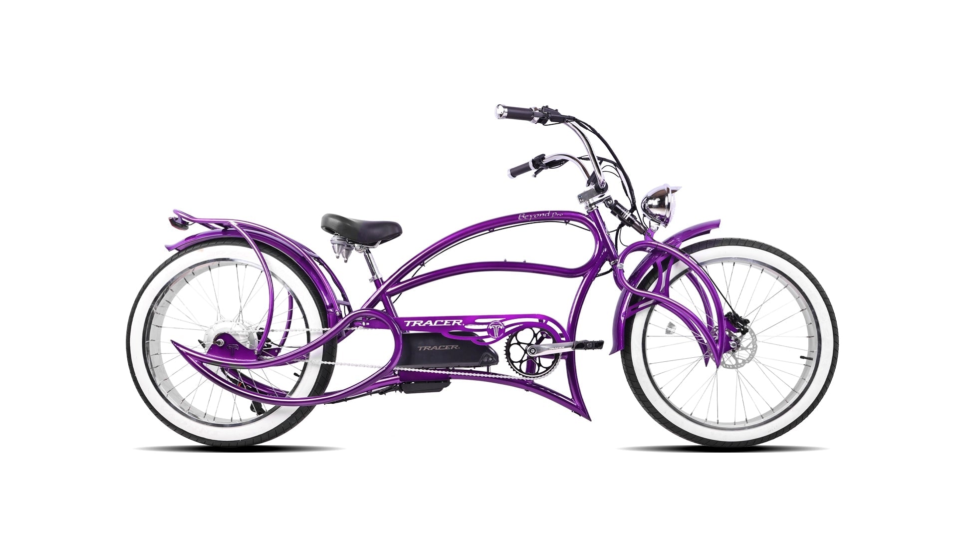 Tracer Beyond Pro 1000W 26" Classic Stretch Chopper Style EBike Tracer Bikes