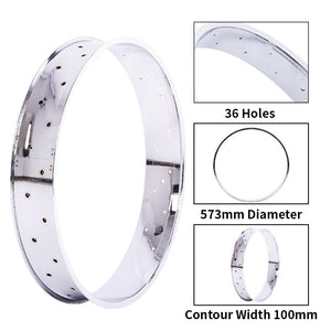 Tracer RM-TR95G2636-CP 26"*3" 26"x4"x13Gx36H Mirror Chrome Bike Fat Rims Tracer Bikes