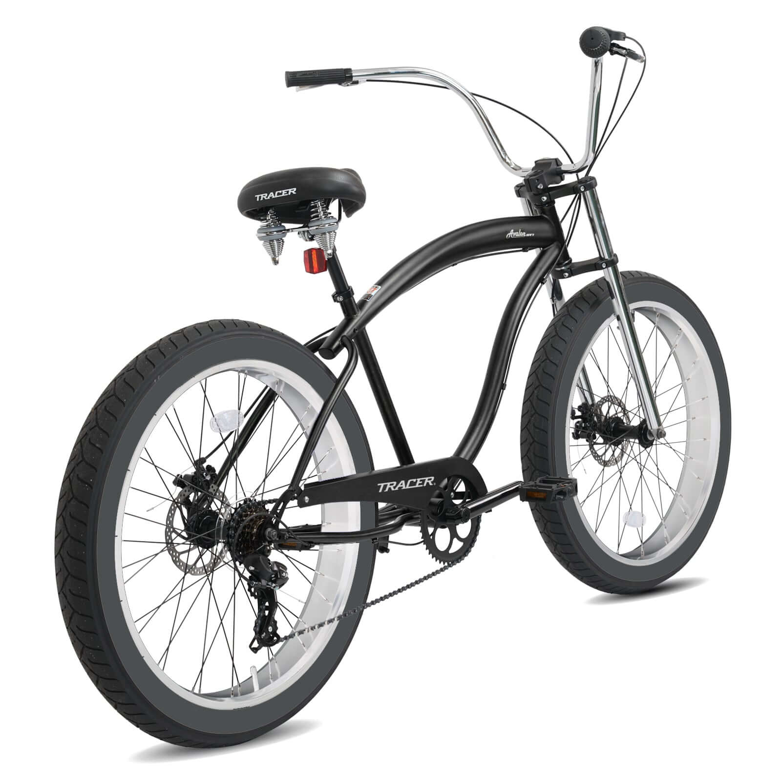 Tracer Avalon GT 29'' Fat Tire stretch Beach Cruiser Bike 1-Speed/7-Speed overall design overview.