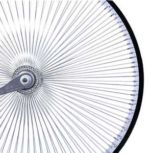 Tracer WH-TH7526140C-CP Lowrider 26'' Coaster Alloy Chrome Fat Rims Wheel Set