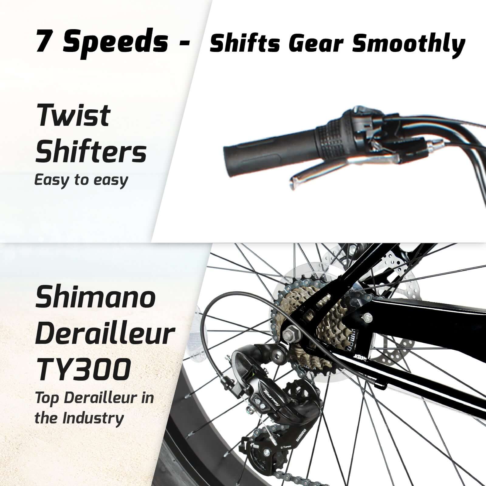 Tracer Avalon GT 26'' Fat Tire Stretch Beach Cruiser Bike 1-Speed/7-Speed