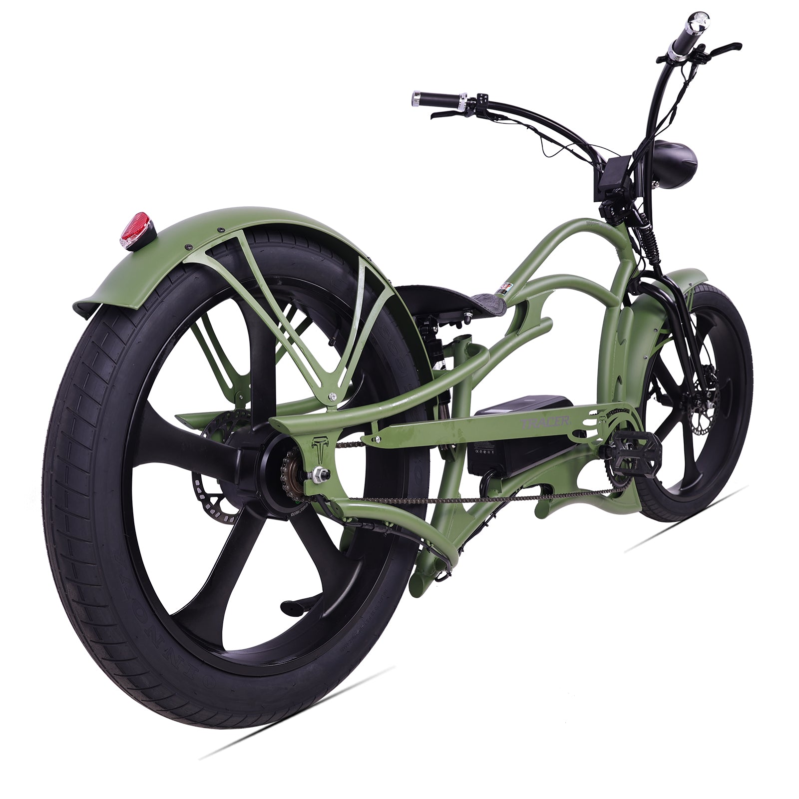 Raptor Pro DS 800W Stretch Cruiser Ebike Tracer Bikes