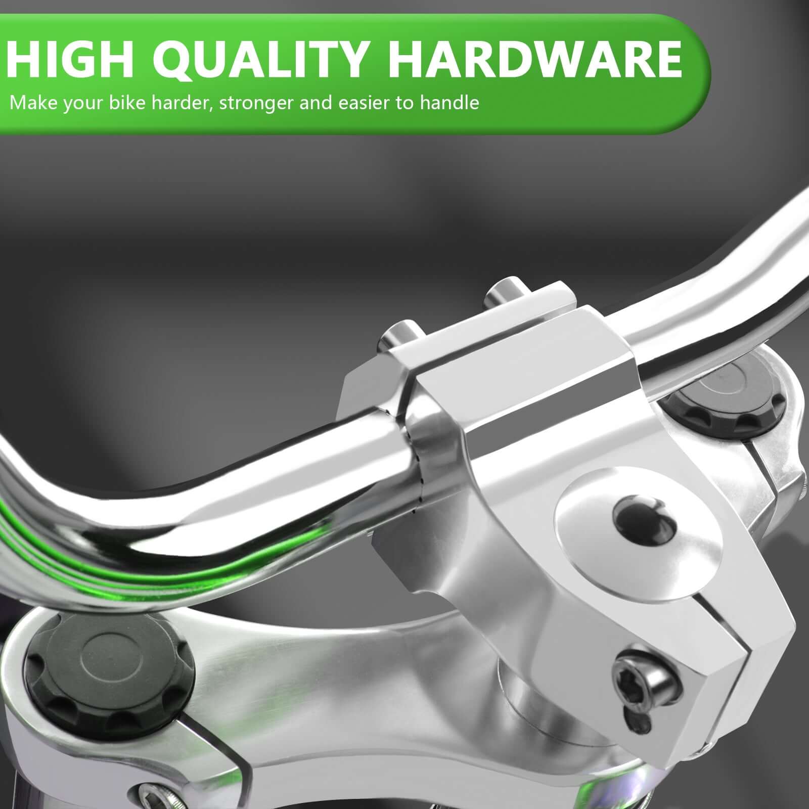 Tracer Beacon Pro 140H Stretch Cruiser Bike stem and handlebar close-up.