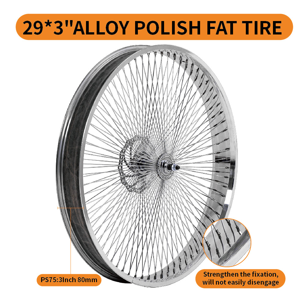 Tracer WH-TR7529140D-F/R-PL Fat Rims Wheel Set for 29"*3" with 7-speed Disc Brake Tracer Bikes