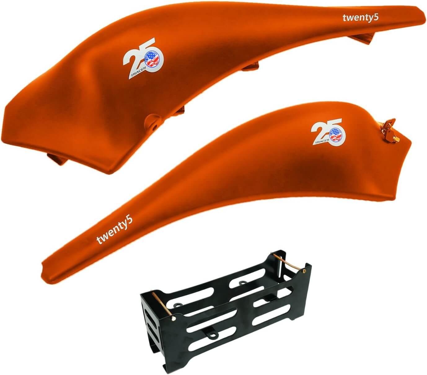 Tracer FM-Twenty5 E-Bike 26" Stretch Cruiser Steel Frame and Chain Guard for 26" x3.0, 4.0 Tire