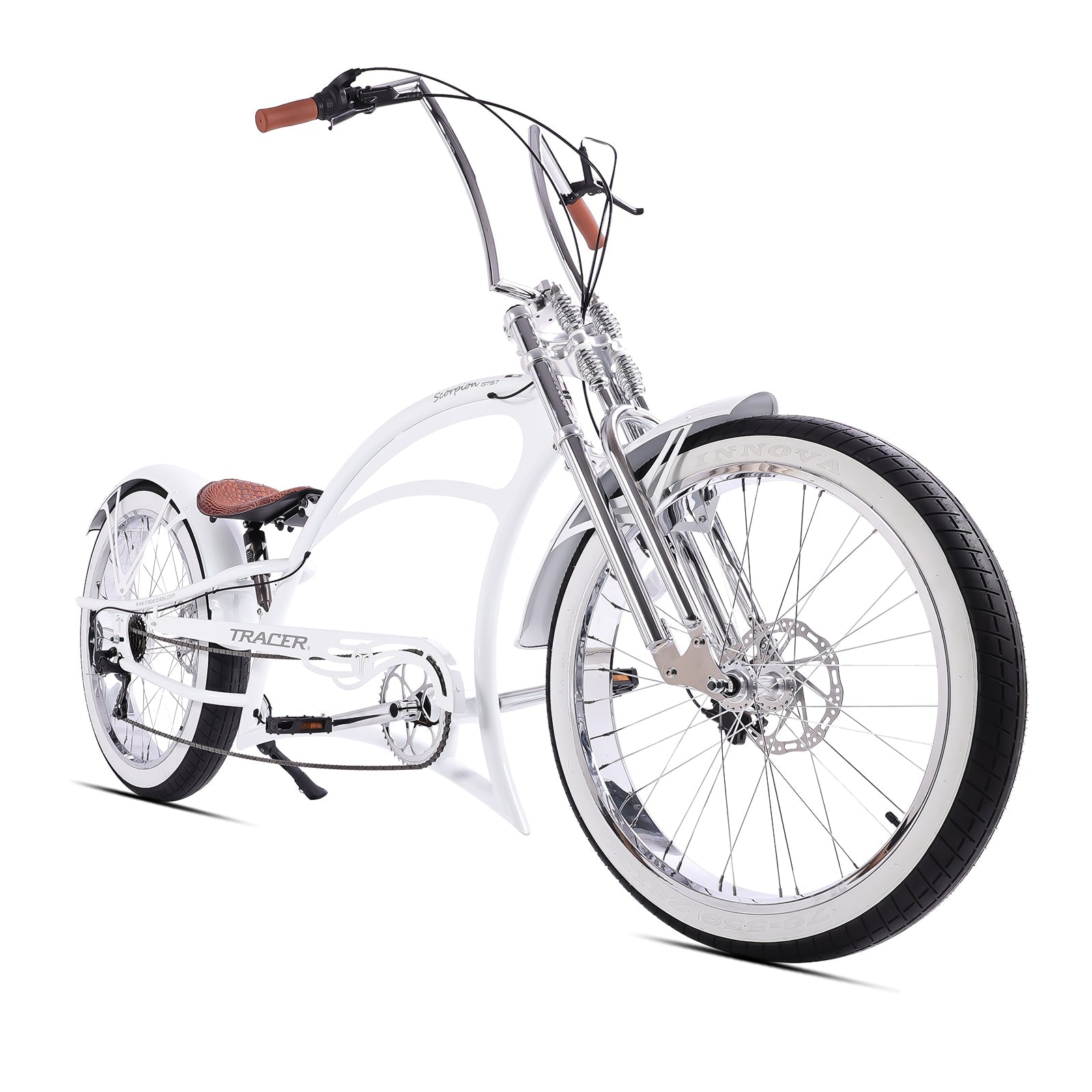Scorpion GTS 7 Speed Stretch Crusier Bicycle Tracer Bikes