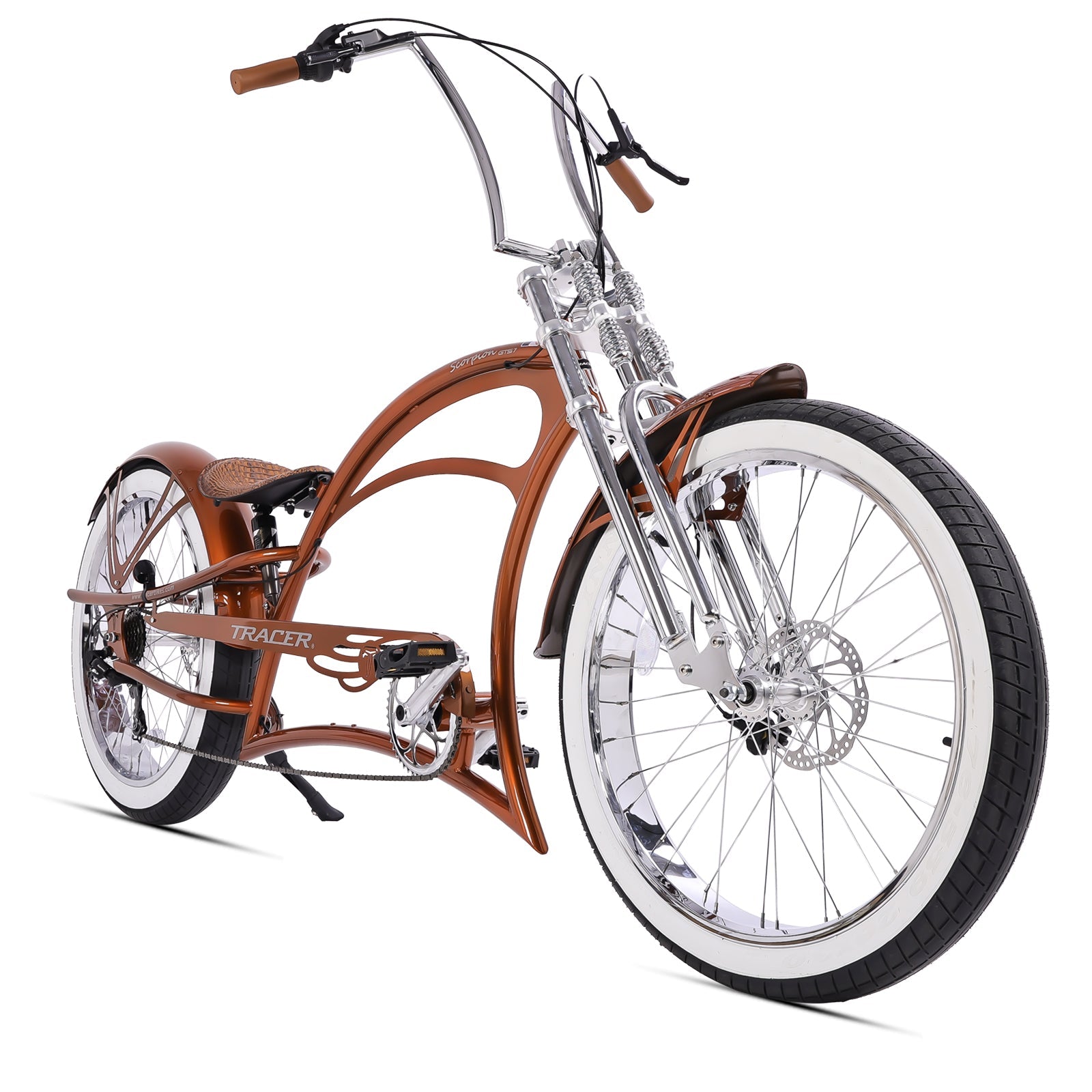 Scorpion GTS 7 Speed Stretch Crusier Bicycle Tracer Bikes