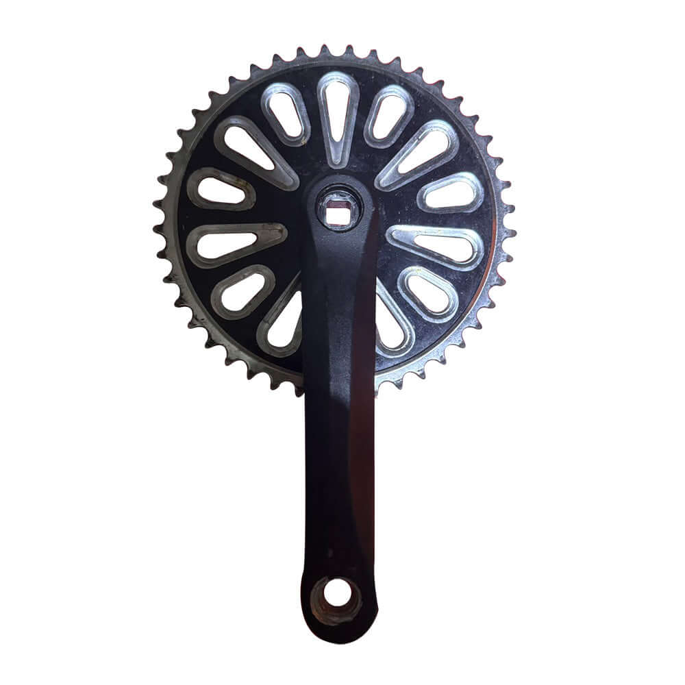 Crank Set CS-HDL-L105 1/2/*3/32*40T, Crank 170MM , Alloy Black 9/16 Pedal Hold For 7-SP ( For Avalon 7) )