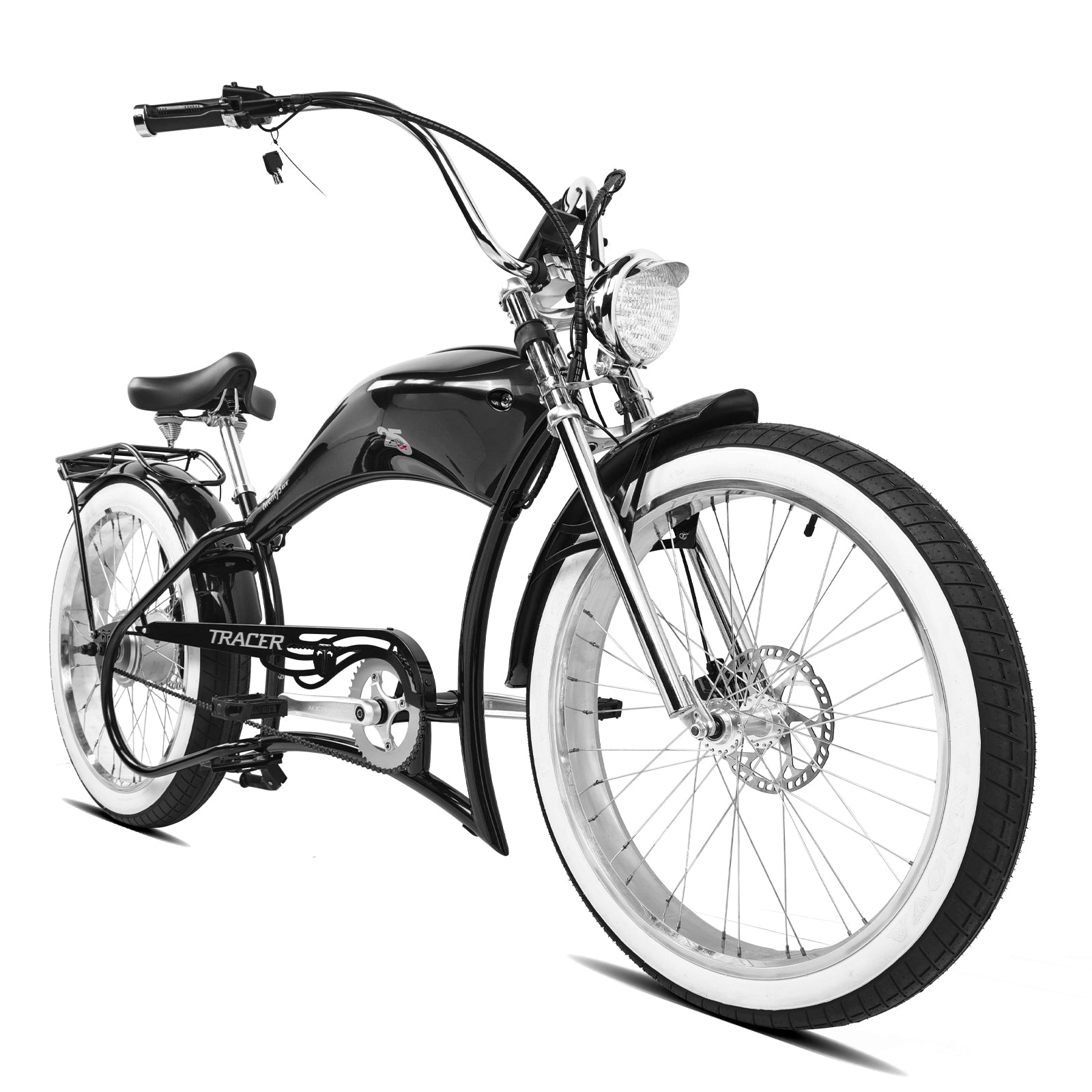 Twenty5 800W Chopper Stretch Cruiser Ebike Tracer Bikes