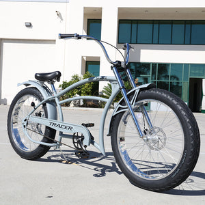Tracer Santak GT 26" Chopper Stretch Cruiser Fat Tire Bike Single Speed Tracer Bikes