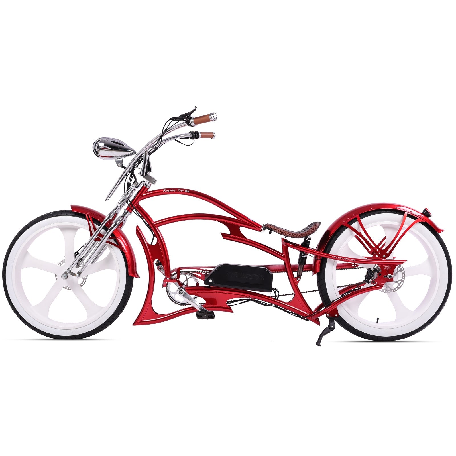 Raptor Pro DS 800W Stretch Cruiser Ebike Tracer Bikes