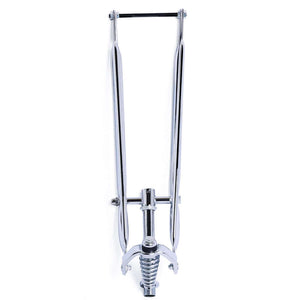 Tracer FK-SP26195135-CP 26-inch chrome fork for bikes with spring detail.