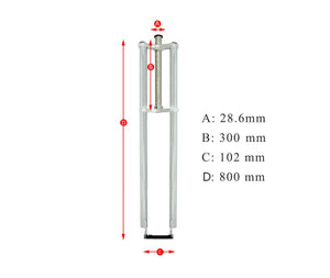 Tracer FK-TP80300102D8 Triple Tree Fork,28.6mm Steerer Diameter for Disc Brake 1-1/8" (28.6mm)