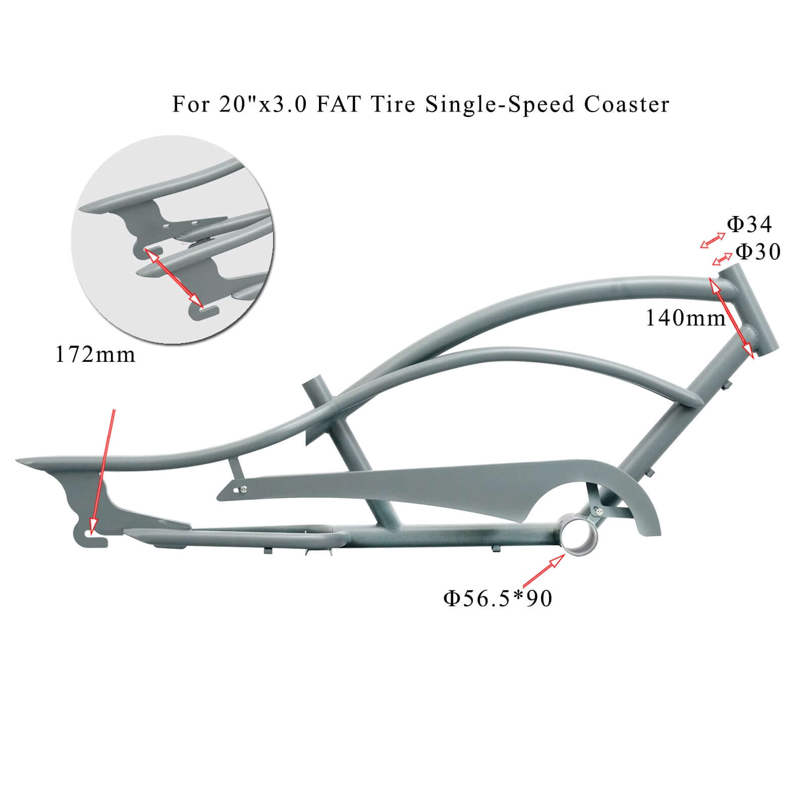 TRACER FM-MASTER 2.0 3I 20" Steel Frame with Chainguard