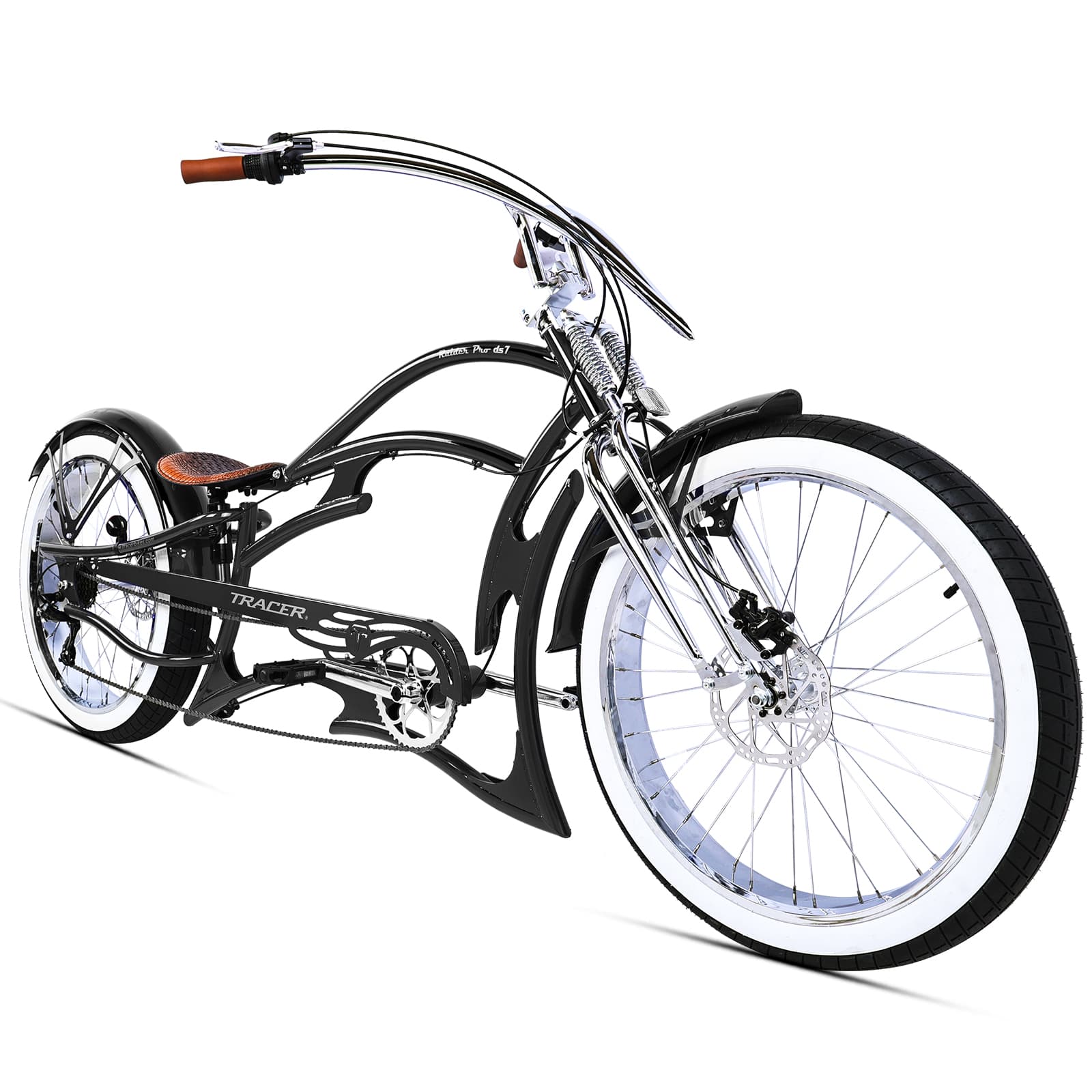 Raider Pro DS7 Stretch Chopper Cruiser Bike Tracer Bikes