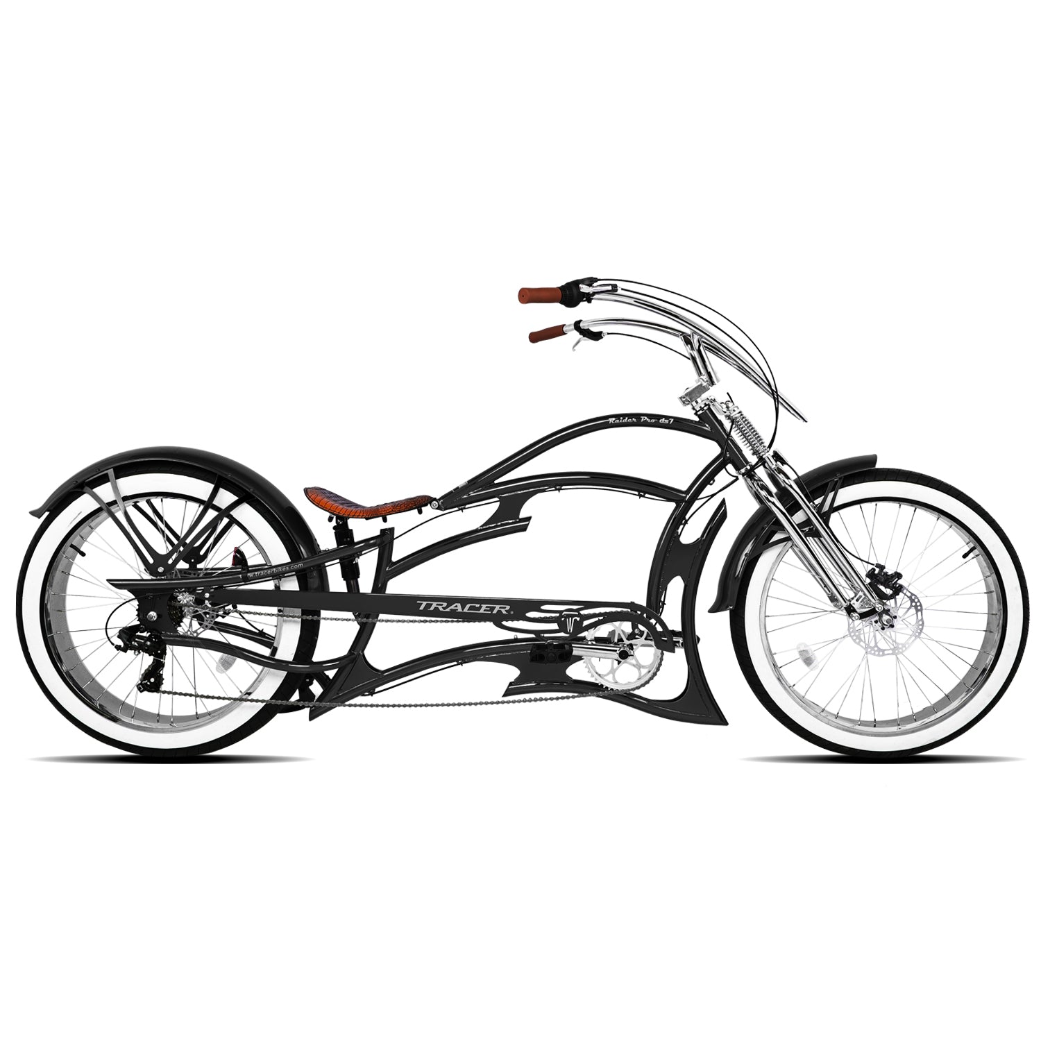 Raider Pro DS7 Stretch Chopper Cruiser Bike Tracer Bikes