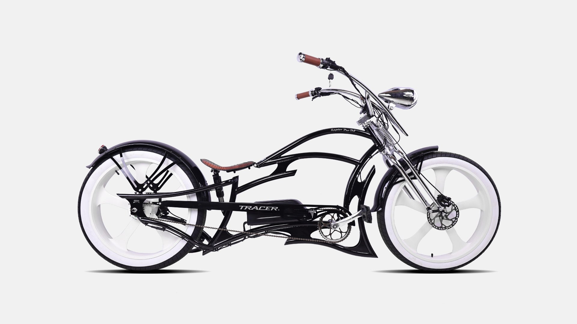 Raptor Pro DS 800W Stretch Cruiser Ebike Tracer Bikes