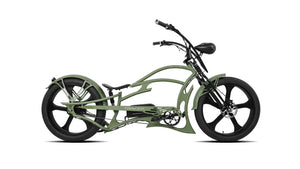 Raptor Pro DS 800W Stretch Cruiser Ebike Tracer Bikes
