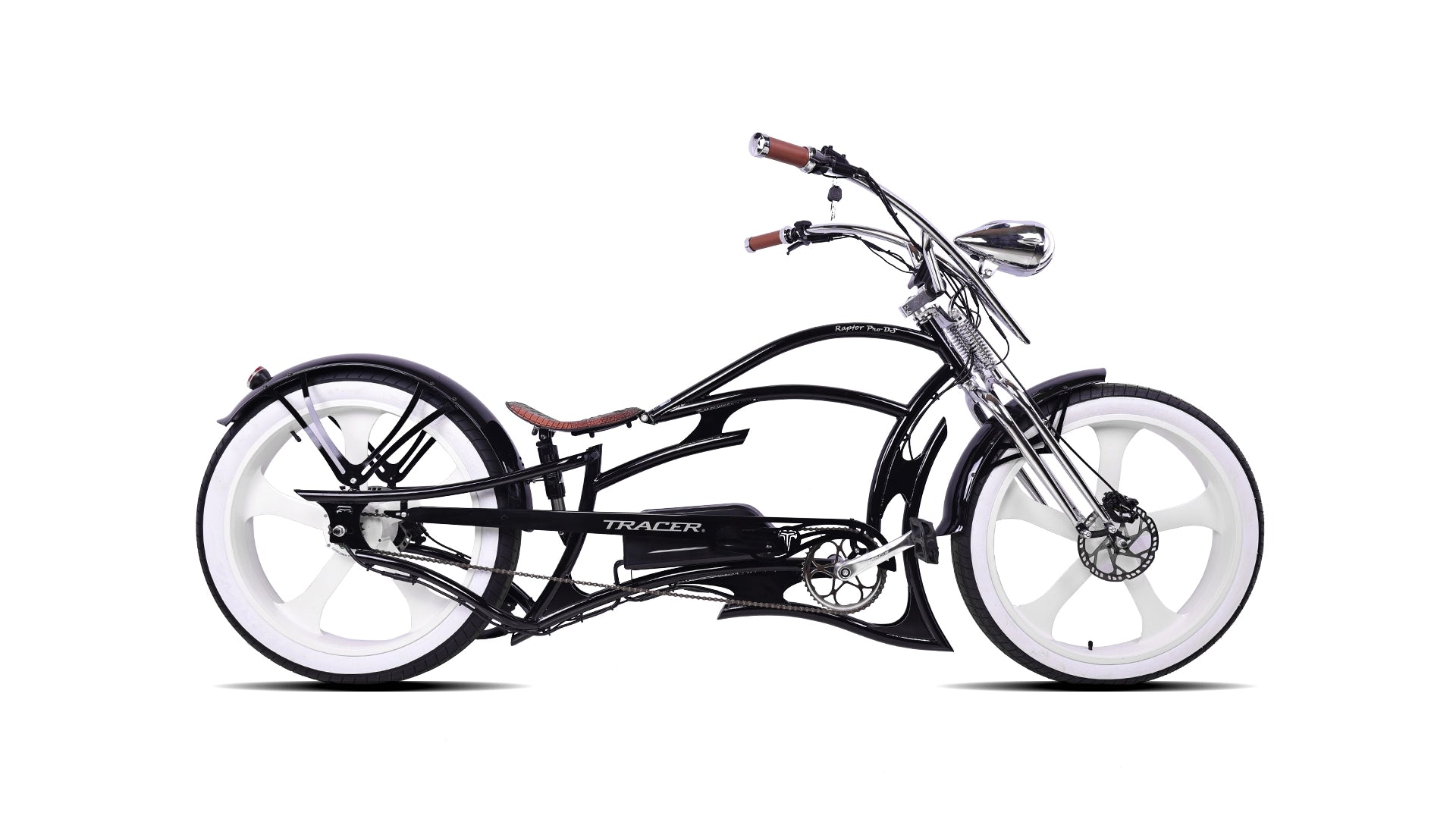 Raptor Pro DS 800W Stretch Cruiser Ebike Tracer Bikes
