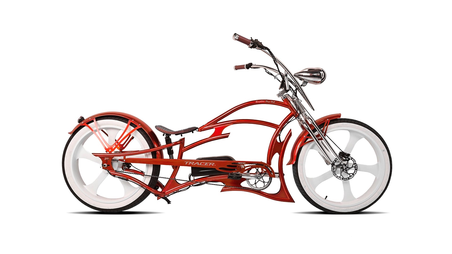 Raptor Pro DS 800W Stretch Cruiser Ebike Tracer Bikes