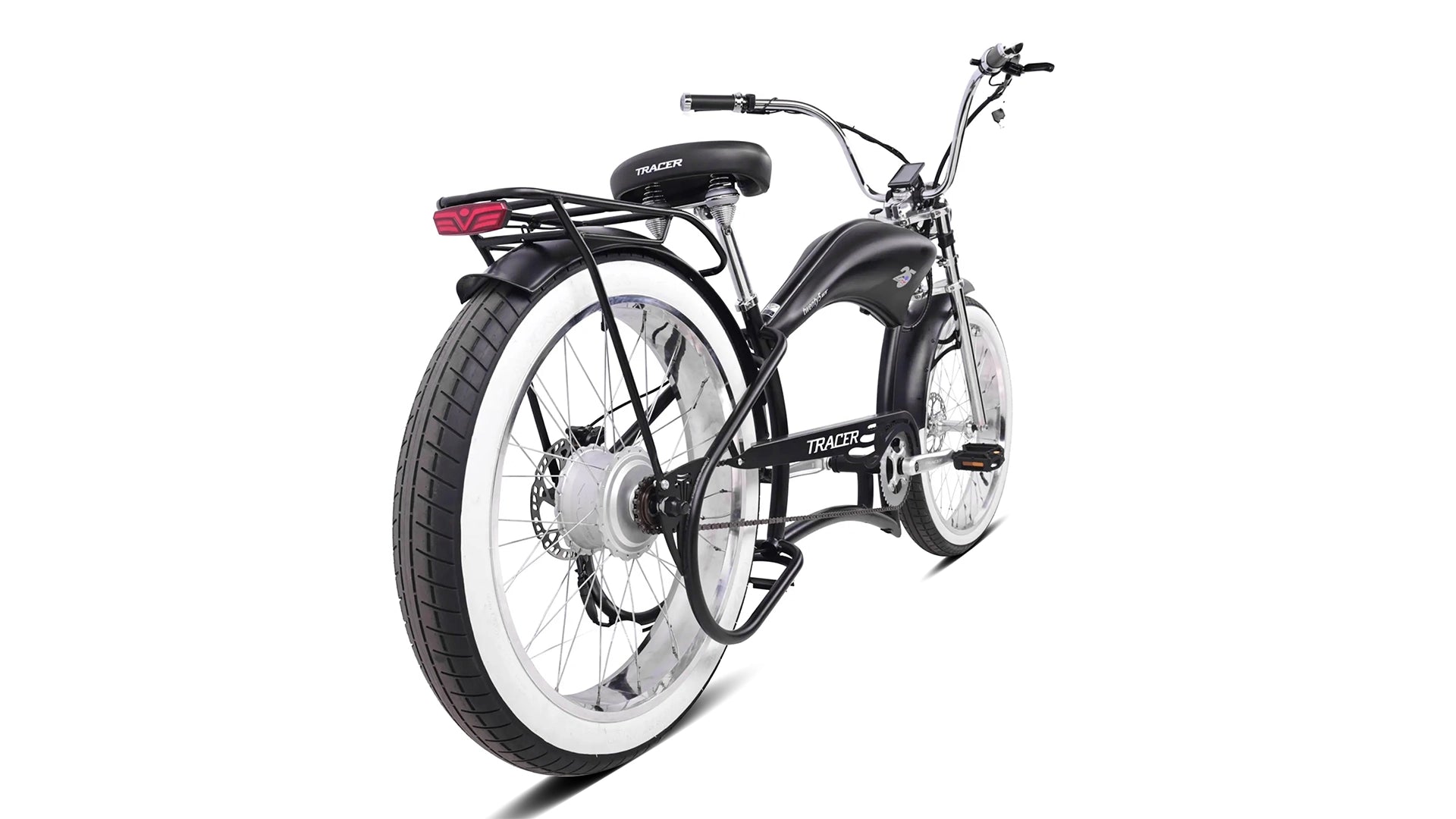 Twenty5 800W Chopper Stretch Cruiser Ebike Tracer Bikes