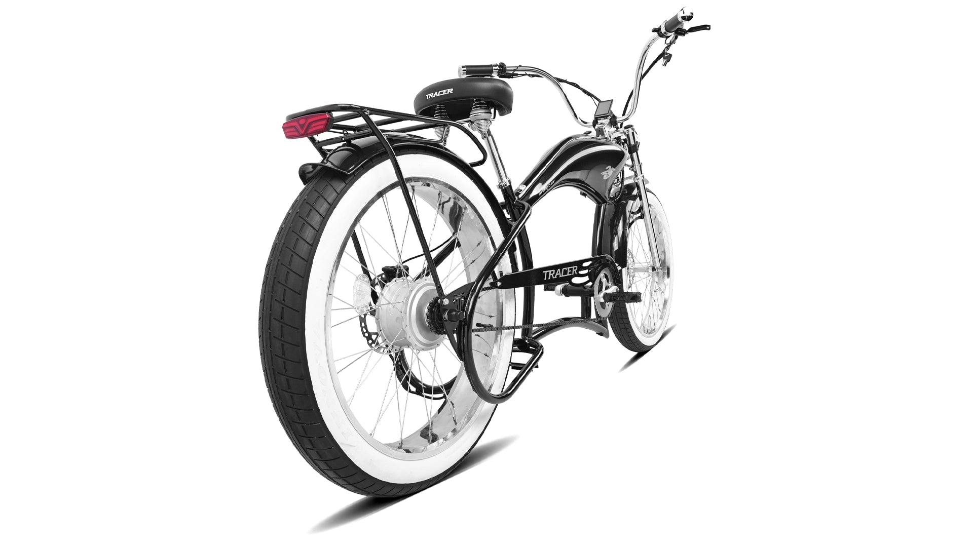 Twenty5 800W Chopper Stretch Cruiser Ebike Tracer Bikes