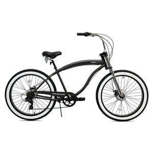 Tracer Avalon GT 29'' Fat Tire stretch Beach Cruiser Bike 1-Speed/7-Speed lowrider bike,side view, showcasing the concise design language.