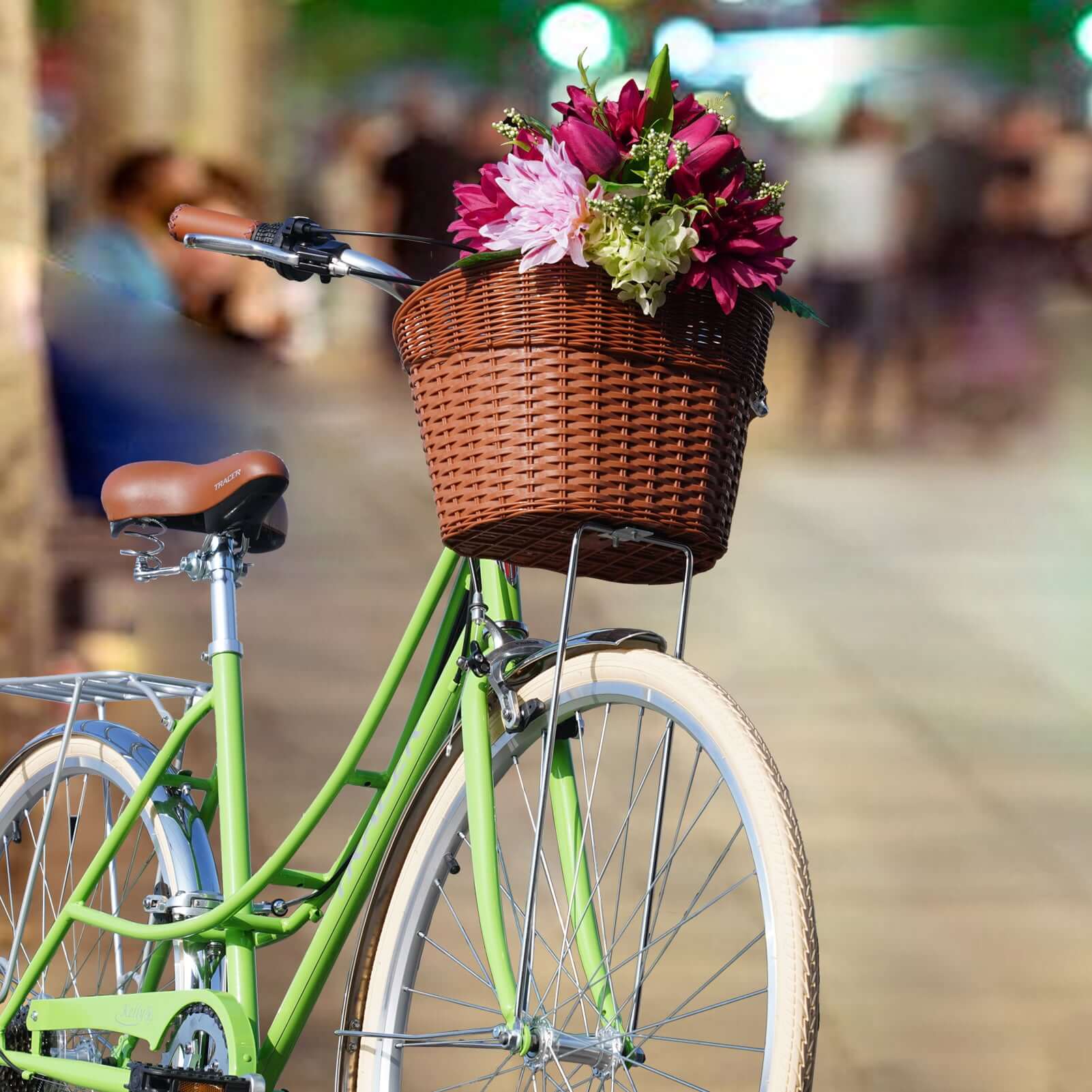 Tracer BS-TH-123 Plastic Bike Basket,Handlebar Bike Waterproof Storage Bicycle Basket