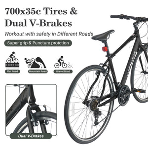 Tracer Braver 700C Hybrid Road Bike