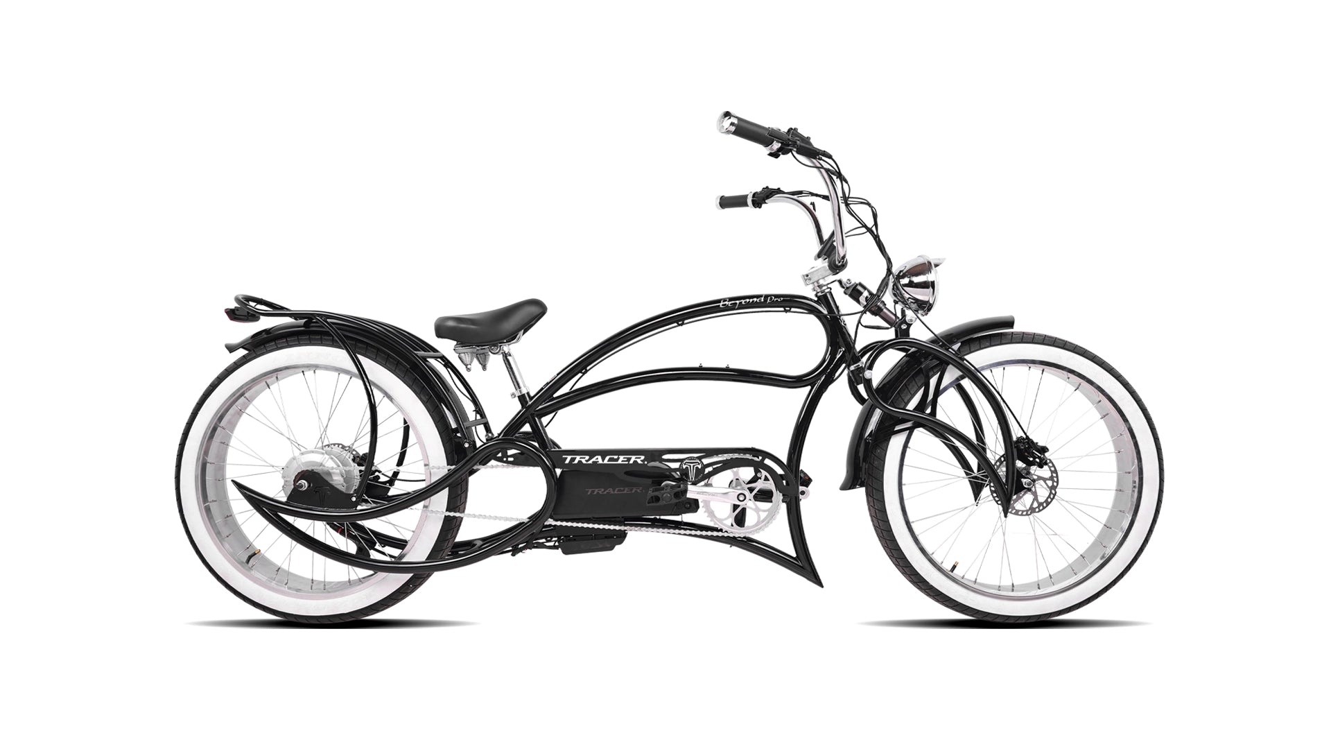 Tracer Beyond Pro 1000W 26" Classic Stretch Chopper Style EBike Tracer Bikes