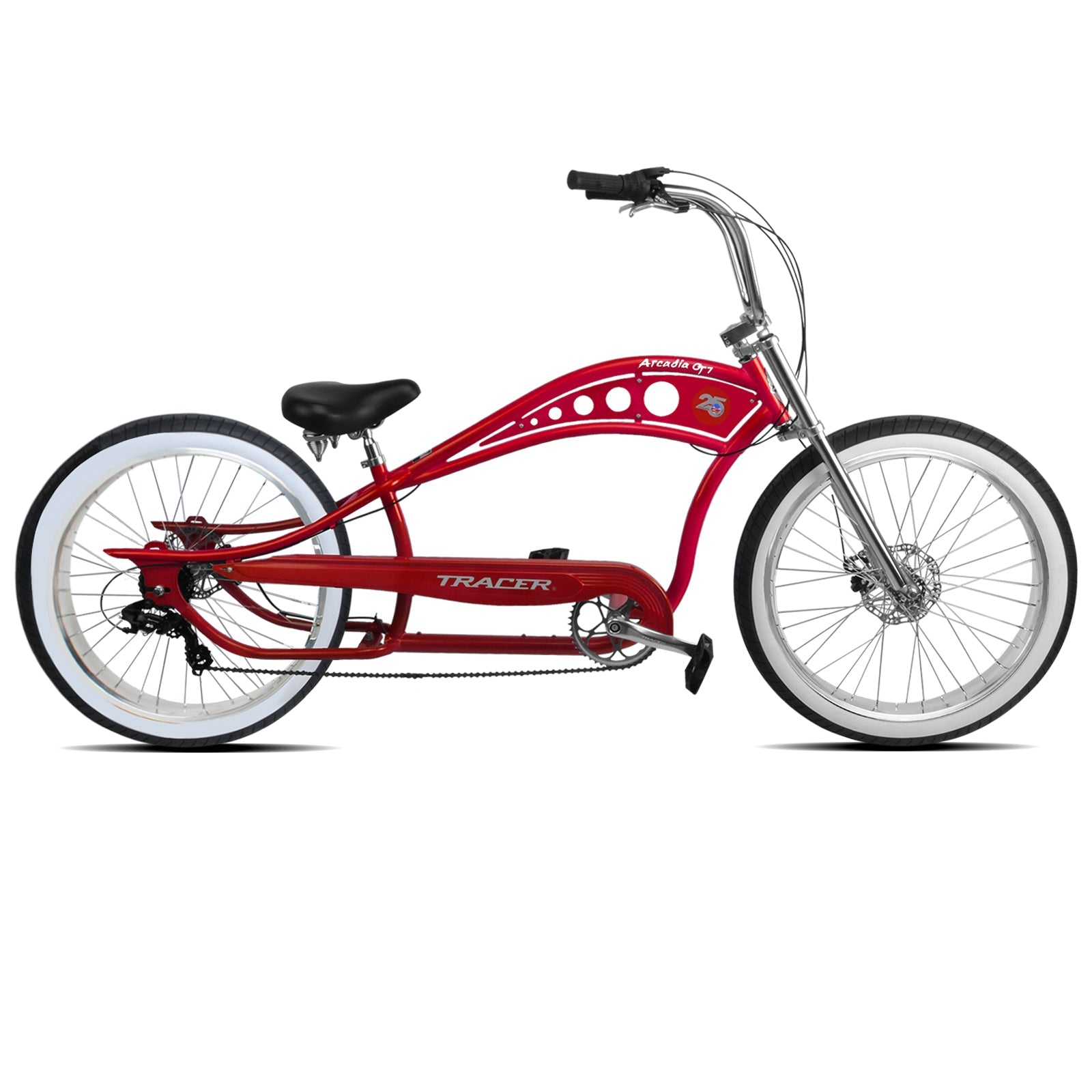 Tracer Arcadia GT Chopper Cruiser Bike 1 Speed/7 Speed Tracer Bikes