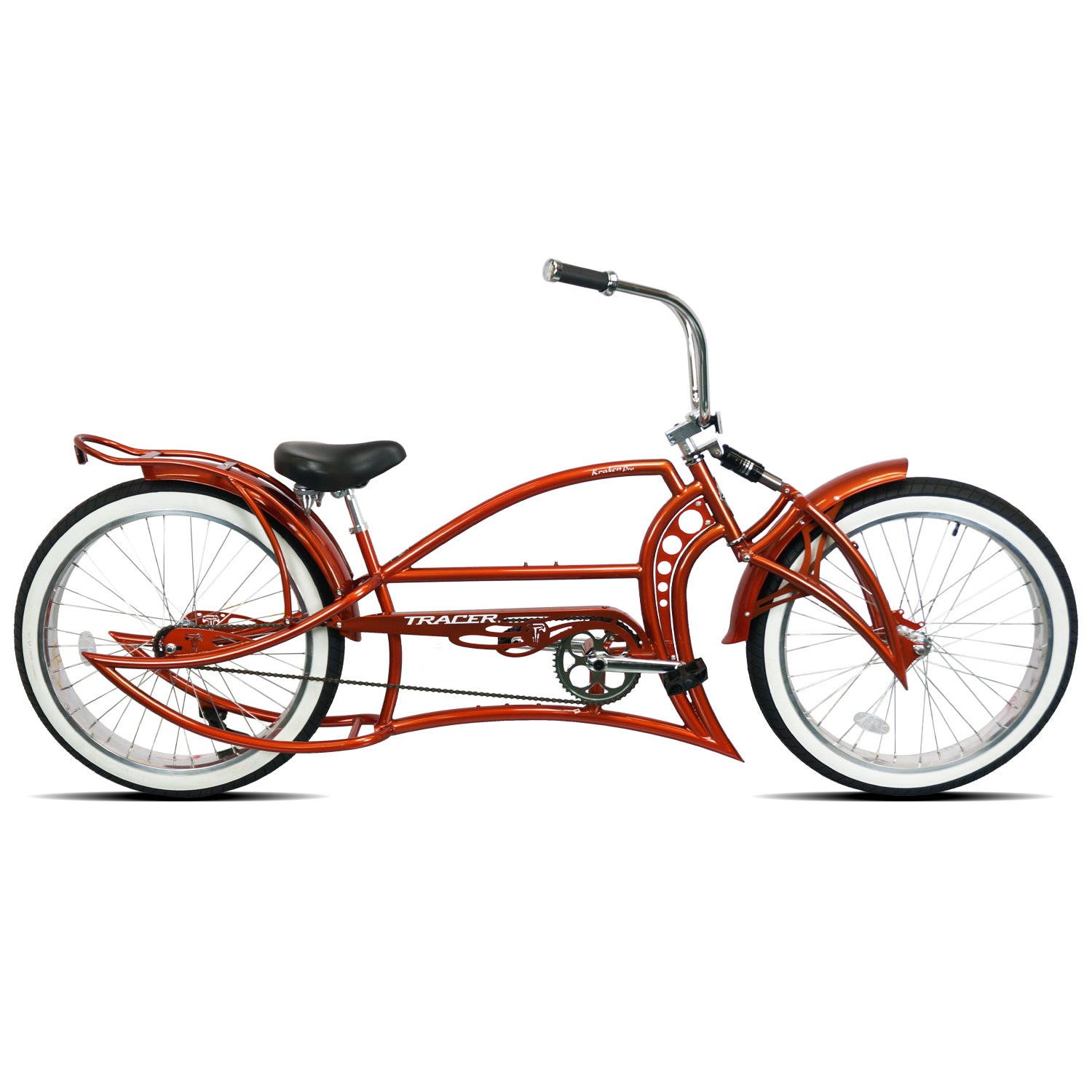 Kraken Pro 26" Stretch Chopper Bike Single Speed Tracer Bikes