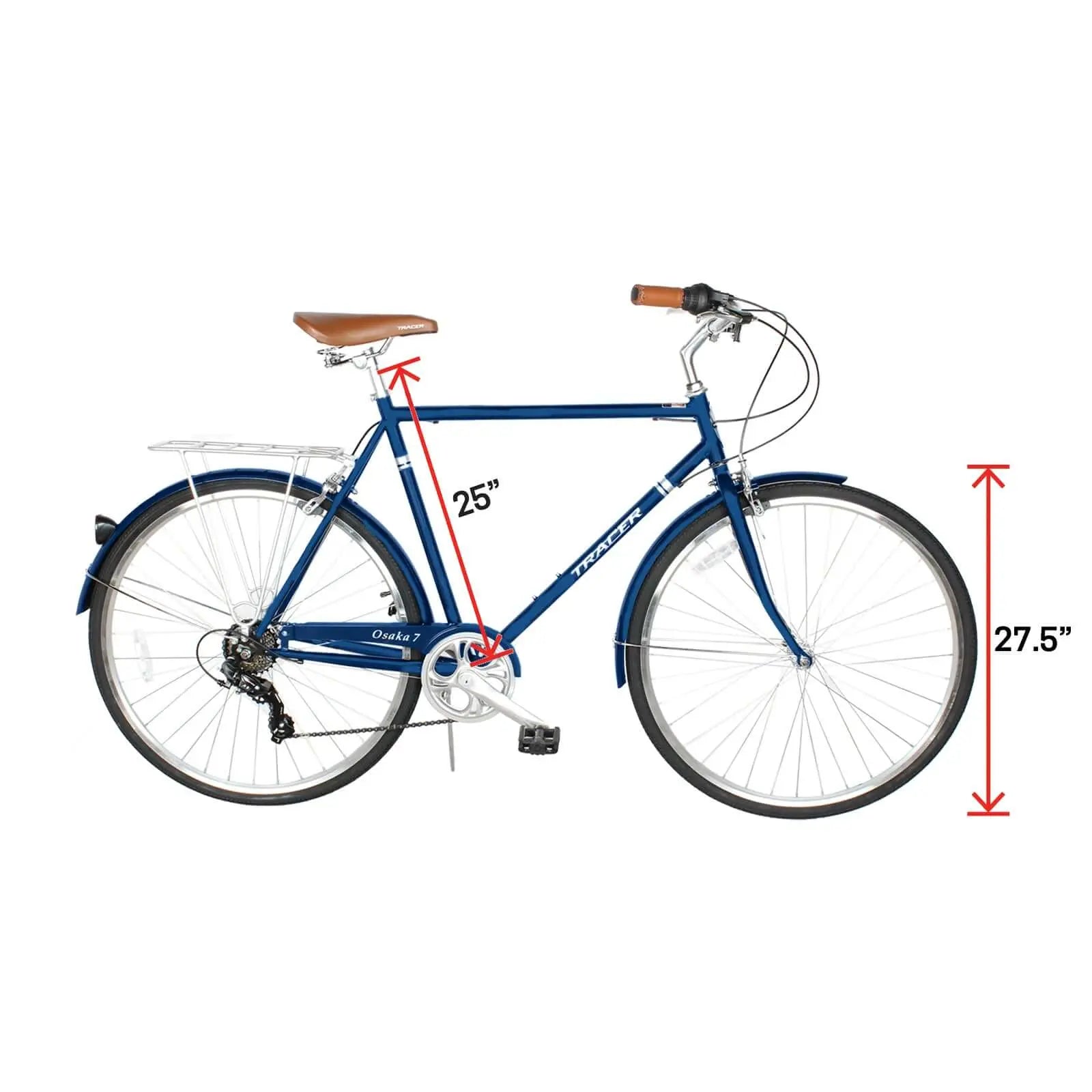 Tracer Osaka 700C 7 Speed Hybrid City Bikes for MEN