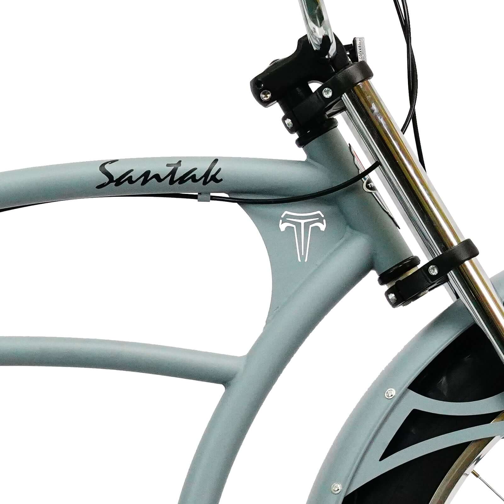 Tracer Santak GT 26" Chopper Stretch Cruiser Fat Tire Bike Oversized Frame Single Speed - Tracer Bikes