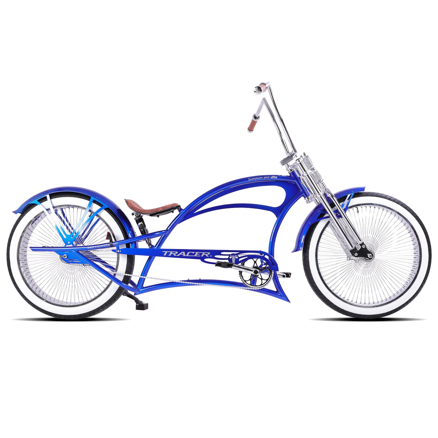 Scorpion Pro DTS 26” Stretch Chopper Cruiser Bicycle
