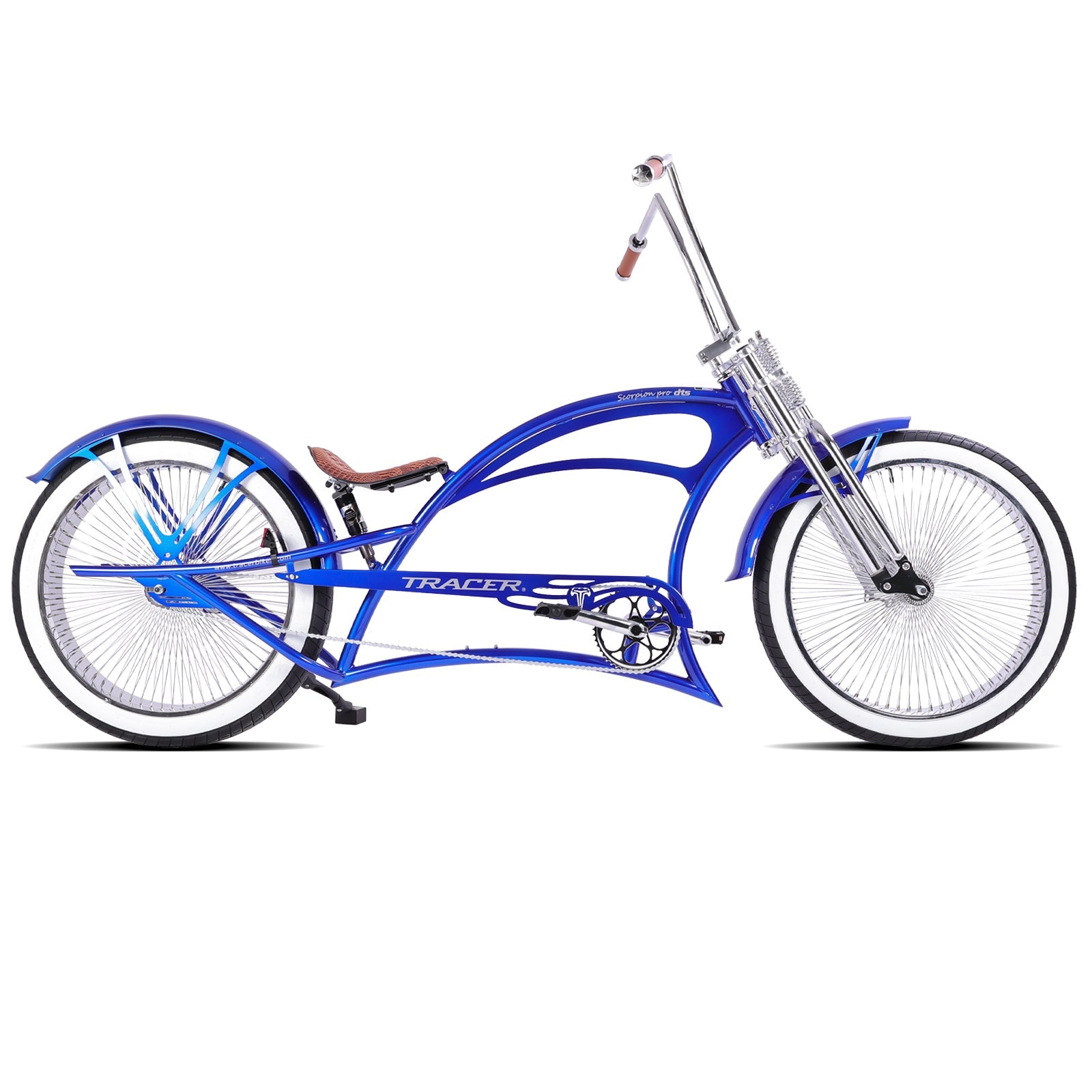 Scorpion Pro DTS 26” Stretch Chopper Cruiser Bikes Tracer Bikes