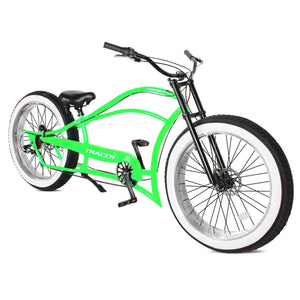 Tracer Siena 26'' Chopper Stretch Beach Cruiser Fat Tire Bike profile overview.