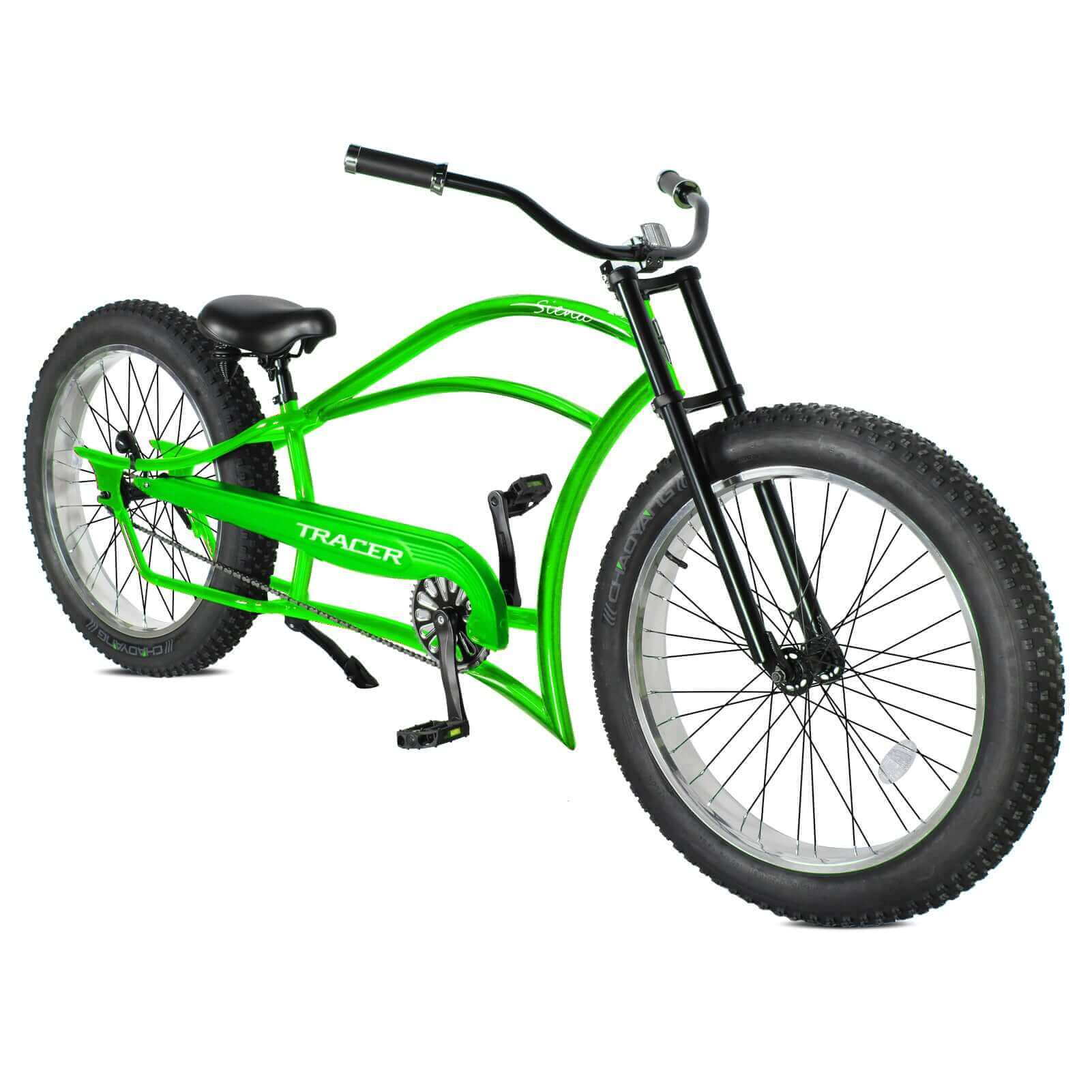 Tracer Siena 26'' Chopper Stretch Cruiser Fat Tire Bike Available 1 Speed/7 Speed
