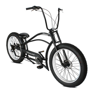 Tracer Siena GT 26'' Chopper Stretch Cruiser Fat Tire Bikes Oversized Frame, Hi-rise Handlebar, available in 1 Speed/7 Speed