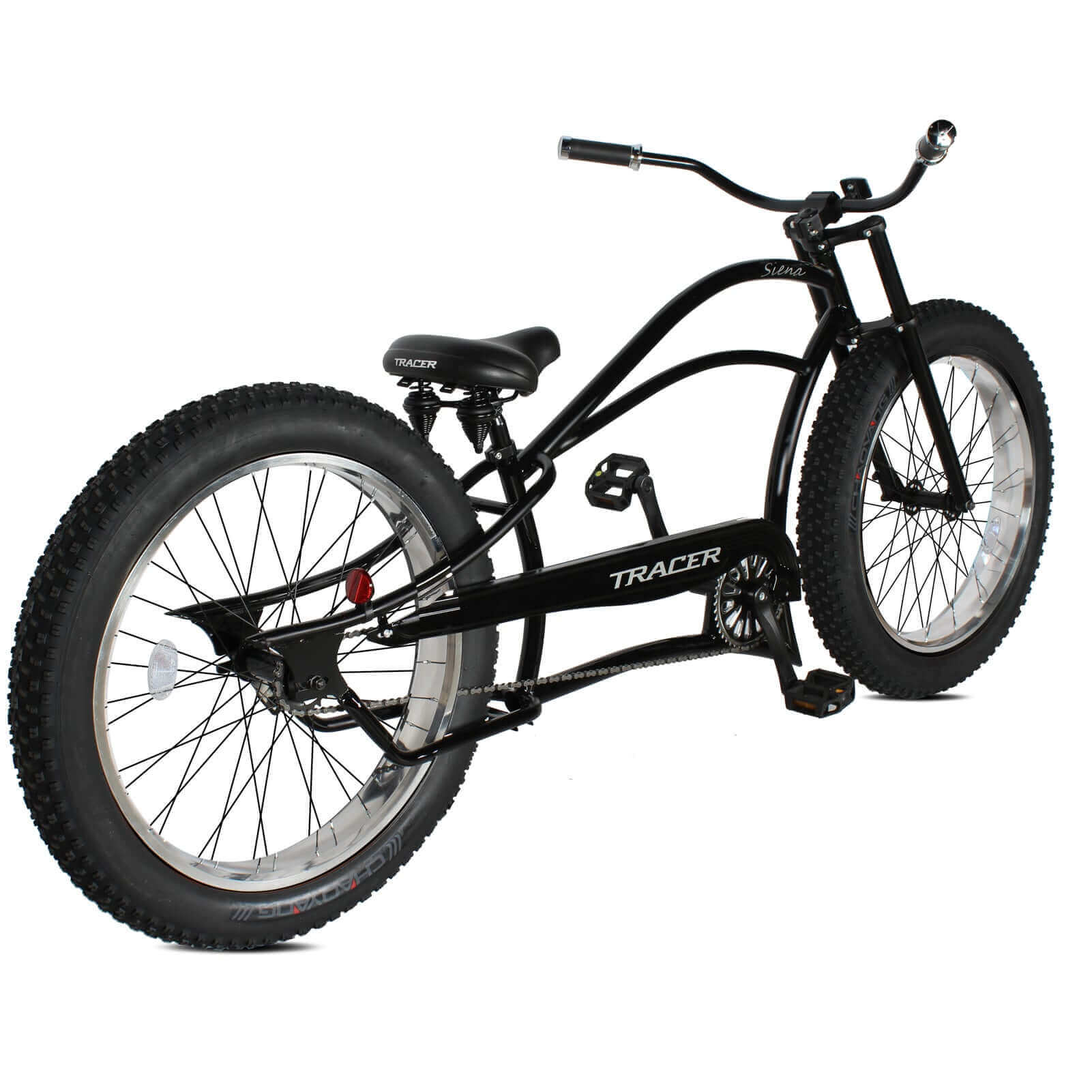 Tracer Siena 26'' Chopper Stretch Cruiser Fat Tire Bike Available 1 Speed/7 Speed