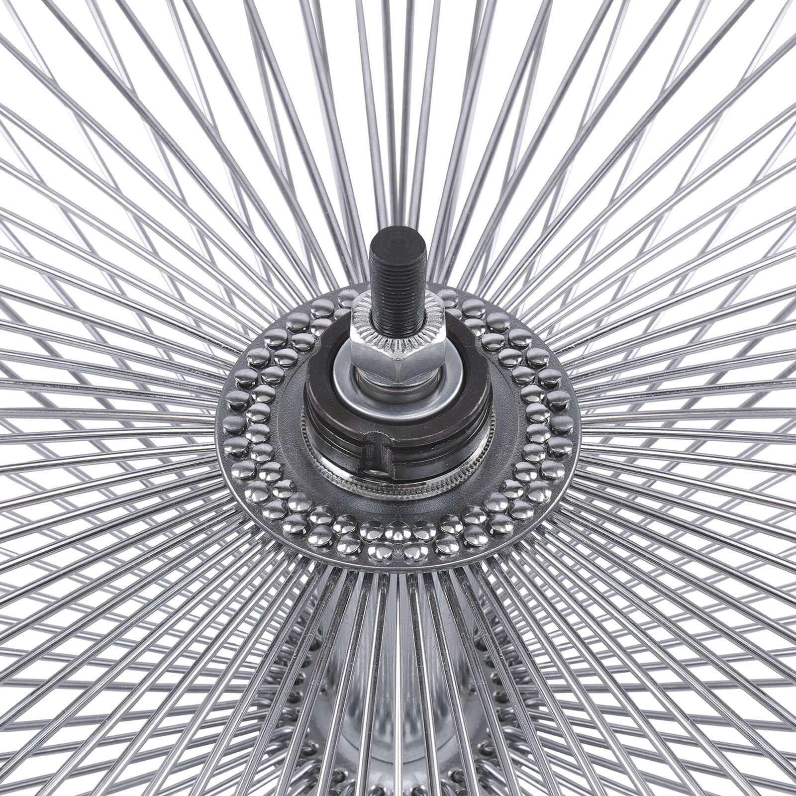 Tracer WH-TR7526140 26"x3"x13Gx140H Aluminum Polish FAT Rims Wheel Set.