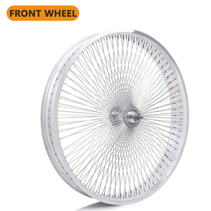 Tracer WH-TR7529140 29"x3"x13Gx140H Aluminum Polish FAT Rims Wheel Set.