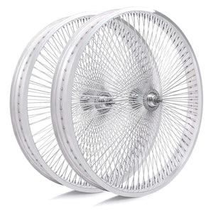 Tracer WH-TR9526140 26"x4"x13Gx140H Aluminum Polish FAT Rims Wheel Set.