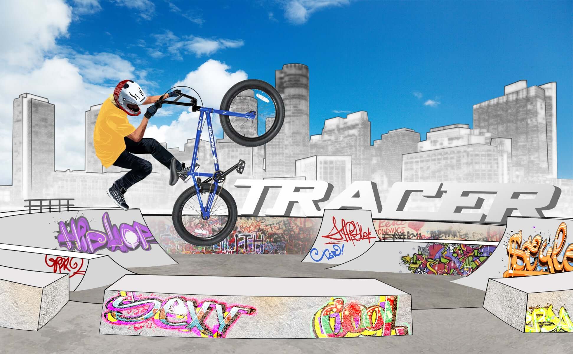 Tracer Edge Freestyle beginner/Professional BMX Bike