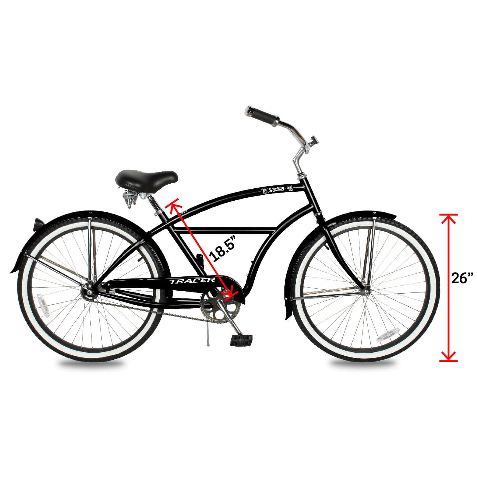 WAIT FOR EDIT Tracer TAHA 26" Beach Cruiser Bikes 1 & 7 Speed for Male - Tracer Bikes
