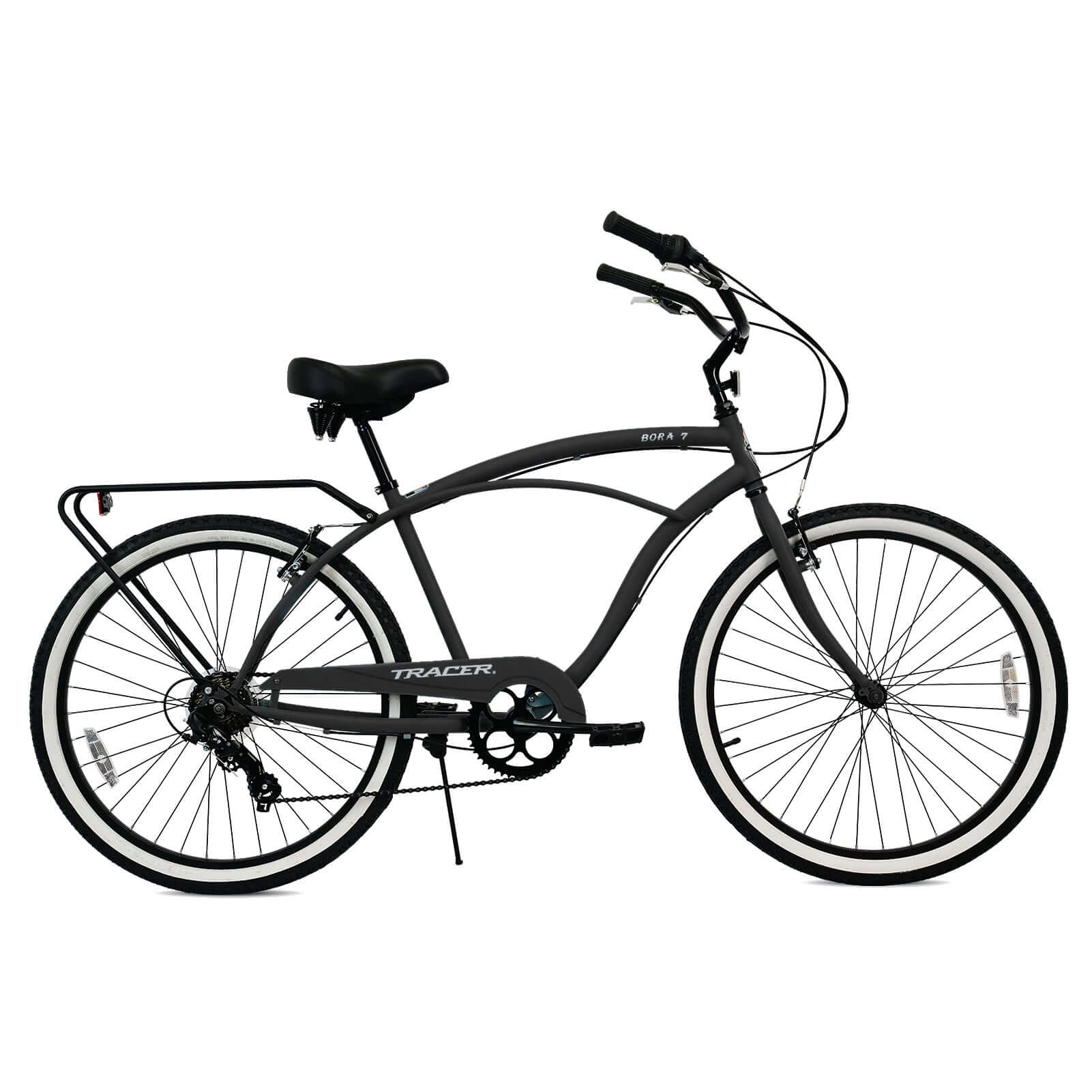 Tracer BORA-7-M 26" Beach Cruiser Bikes 7-Speed for Men, profile showcase.